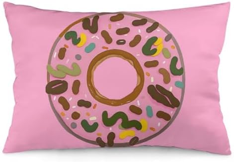 NWGHM Donut Pillowcase with Zipper and Cooling Fabric