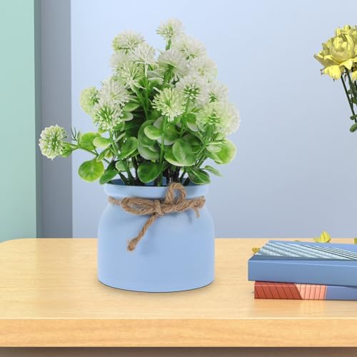 Amosfun Artificial Dandelion Flowers Faux Potted Plant
