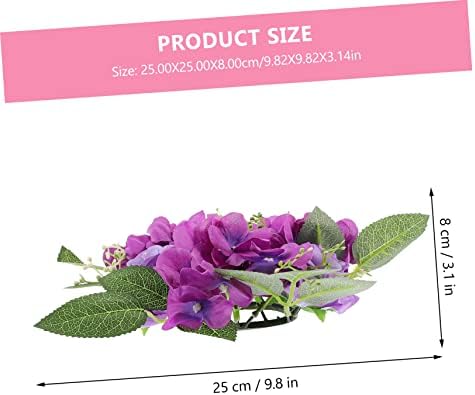 Garneck Floral Candle Ring for Pillar Decor