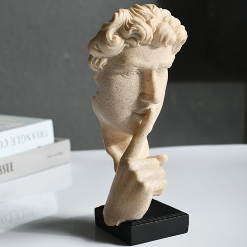 KalyZrts Sandstone Resin Thinker Style Abstract Statue