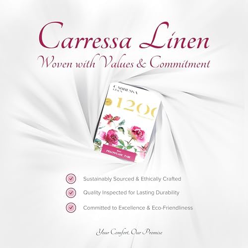 Carressa Linen 100 Egyptian Cotton Pillow Cases Set of 2
