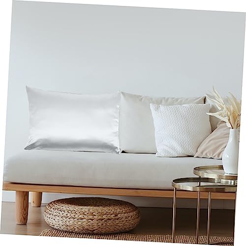 STOBAZA 2pcs Ice Silk Pillowcases Queen Size Cooling Pillow Covers