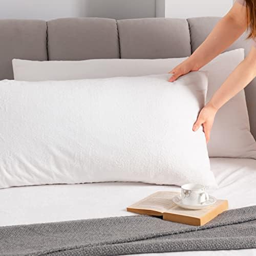 PlushDeluxe Premium Pillow Protectors Set of 2 20x38
