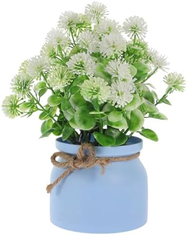 Amosfun Artificial Dandelion Flowers Faux Potted Plant