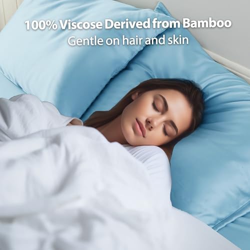 2 Pack Bamboo Cooling Pillow Cases King Size Set of 2