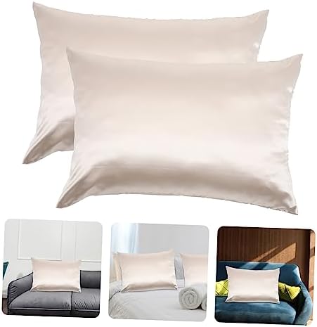 Luxshiny Pillow Case Set Zipper Easy-Care Polyester Pillow Covers