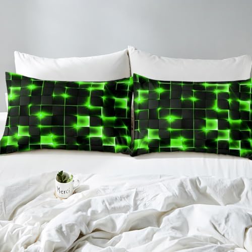 Castle Fairy Geometry Fitted Sheet Twin Size with 1 Pillowcase
