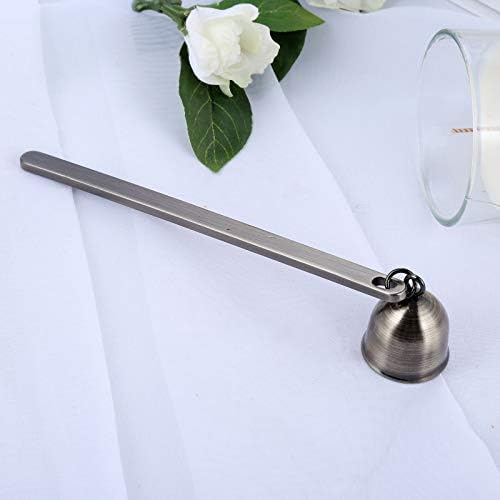 MUXSAM Candle Snuffer Bell-Shaped Stainless Steel Wick Extinguisher for Candle Lovers