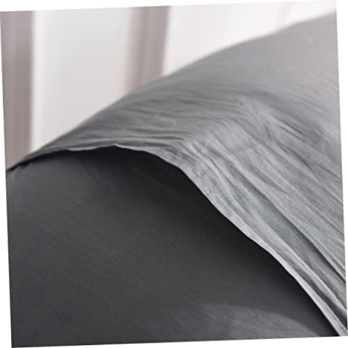 Amosfun 2-Pack Dark Grey Pure Cotton Pillowcases
