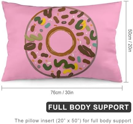 NWGHM Donut Pillowcase with Zipper and Cooling Fabric