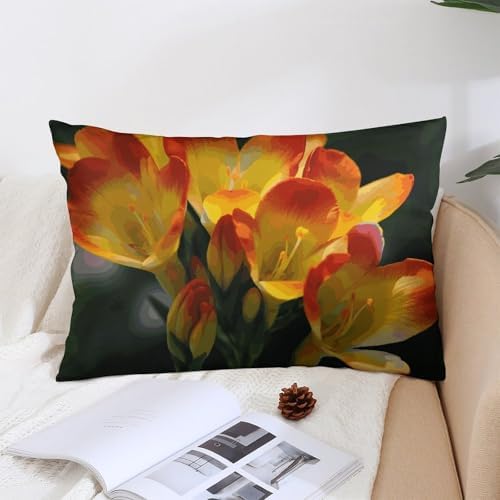Freesia Pillowcase with Zipper - 30x20 Inches