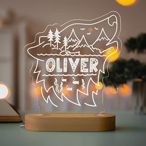 Personalized Acrylic Night Light for Kids
