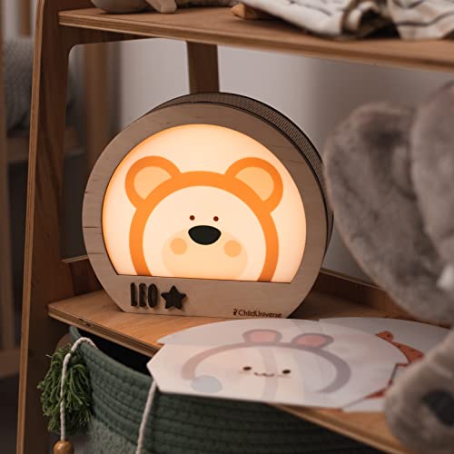 Personalized Bear Night Light for Nursery