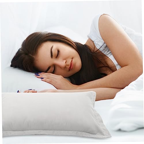 2pcs Solid Gray Microfiber Pillow Cases with Zippered Design