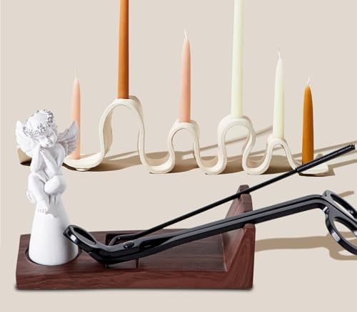 dgudgu Candle Care Kit with Snuffer Trimmer Dipper Storage Tray