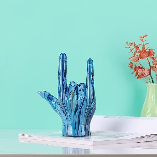 I Love You Gesture Statue Green Home Decor Sculpture 1