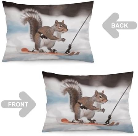 NWGHM Pillow Case 30x20 Inches Breathable Cooling Throw Pillow Cover with Zipper
