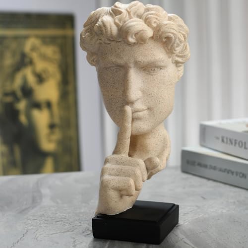 KalyZrts Sandstone Resin Thinker Style Abstract Statue