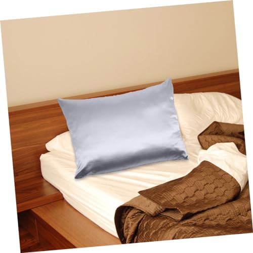 Ice Silk Pillowcase 1 Pair Cooling Zipper Pillow Covers