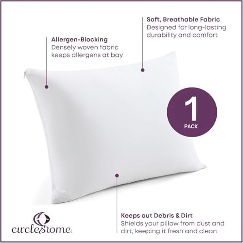 CirclesHome Pillow Protectors Single Pack 18 x 13