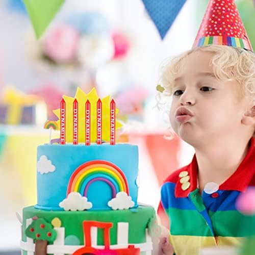 Tondiamo 12 Pack Dynamite Birthday Candles Cake Toppers