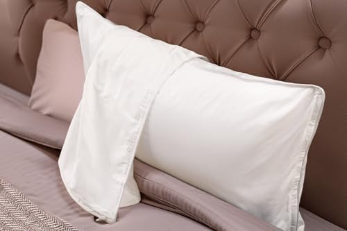 Down Direct Supreme Sateen Pillow Protectors Set of 2 King 100 Cotton