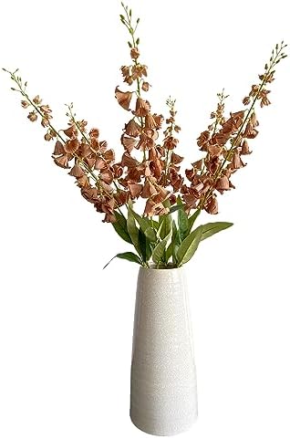 6pcs Artificial Lily of the Valley Flower Bouquet Brown