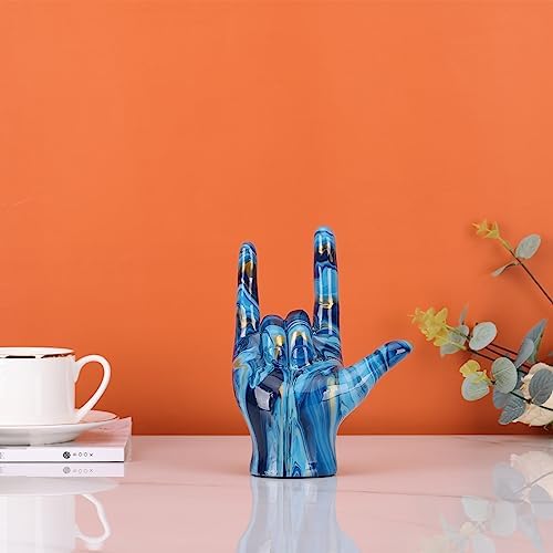 I Love You Gesture Statue Green Home Decor Sculpture 1
