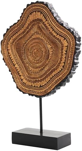 Deco 79 Resin Tribal Statue with Black Stand