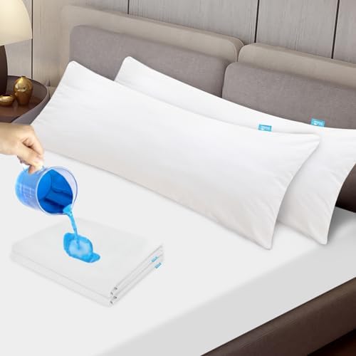 Biloban Body Pillow Protector 2 Pack Waterproof Zipper Case