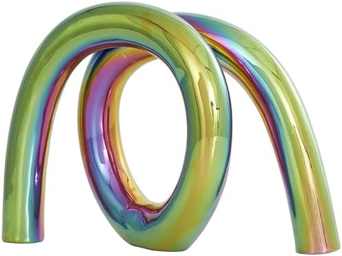 Deco 79 Multi-Colored Ceramic Abstract Statue