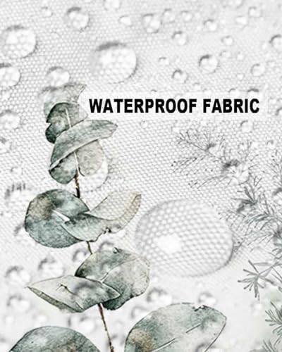 Waterproof Pillow Protector 2 Pack with Zipper and Pine Cone Pattern