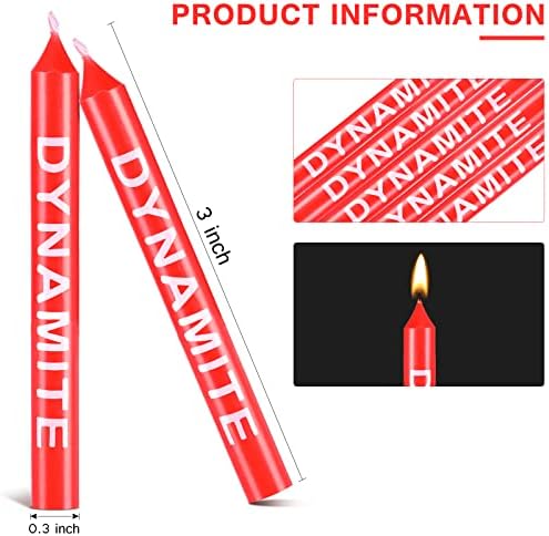 Tondiamo 12 Pack Dynamite Birthday Candles Cake Toppers