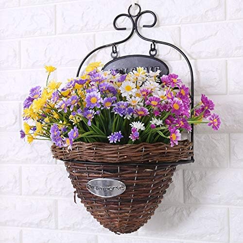 TEMCHY 8 Bundles Artificial Fushia Daisies for Decor