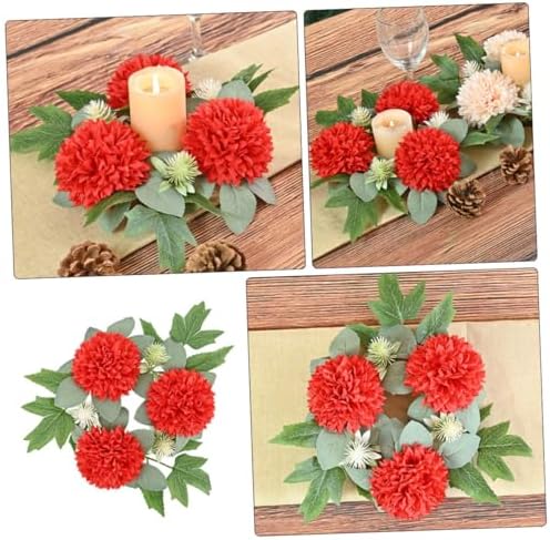 MAGICLULU Candle Ring Wreath for Wedding and Home Decor
