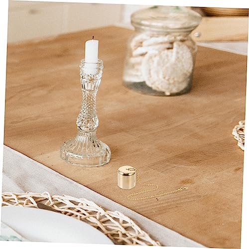 Zerodeko Candle Snuffer Set 2pcs Brass Lampsafe Extinguisher Cap