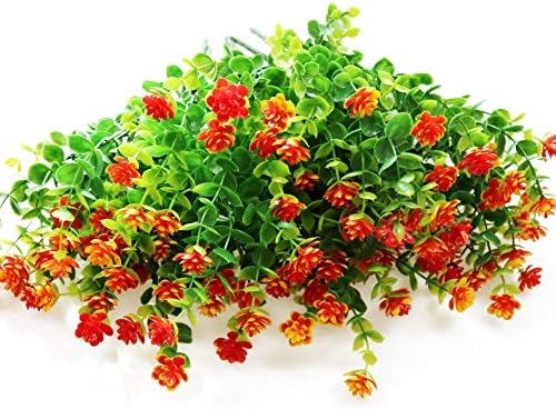 YOSICHY Artificial Flowers Outdoor Decor 6 Bundles
