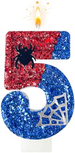 WQINX Spider Web Birthday Candles for Kids Party Decor