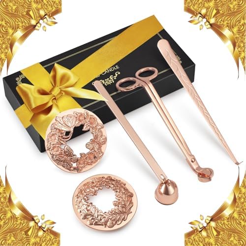 DORAFO 5 in 1 Candle Accessory Set - Rose Gold