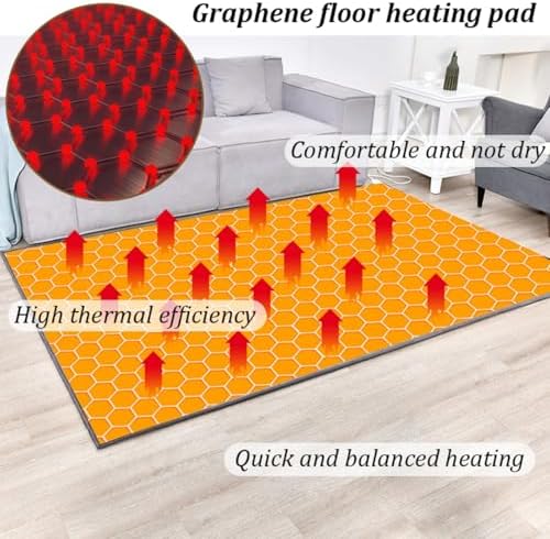 Graphene Heated Rug with Waterproof Plush Design