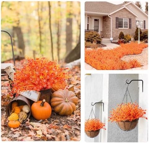 TYLTYS Artificial Fall Flowers 12 Bundle Set UV Resistant 1