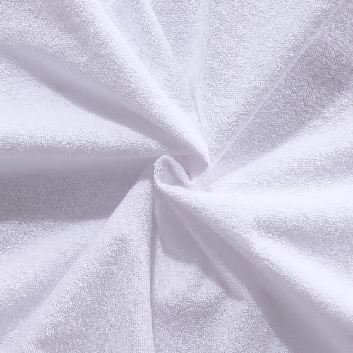 ProtectMySleep Cotton Terry Pillow Protectors - 2-Pack Waterproof Hypoallergenic