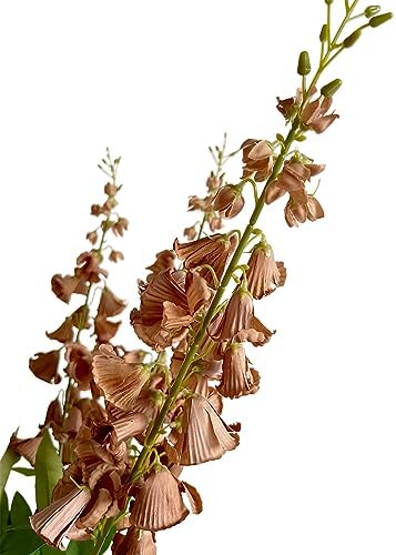 6pcs Artificial Lily of the Valley Flower Bouquet Brown