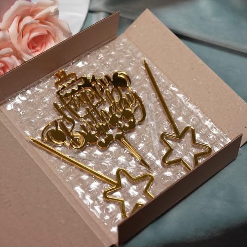Spark Magic Happy Birthday Cake Topper Candle