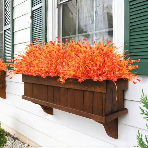 TYLTYS Artificial Fall Flowers 12 Bundle Set UV Resistant 1