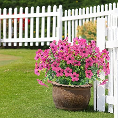 XEOLIAN 12 Bundles UV Resistant Artificial Flowers