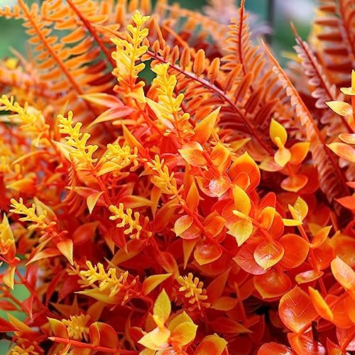18PCS Artificial Fall Flowers for Autumn Decor