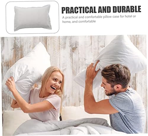 HEALLILY 2Pcs Grey Pillowcases for Comfort and Protection