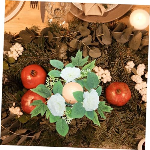 Alipis Pink Artificial Flower Garland Candle Holder 1