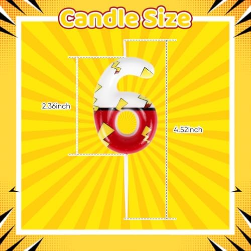 Wanlab Cartoon Number 6 Birthday Candle
